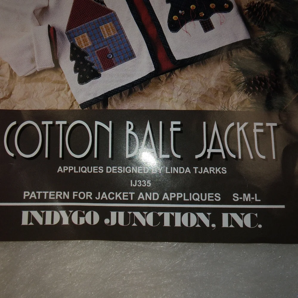 Indigo Junction Cotton Bale Jacket with appliques Size S-M-L